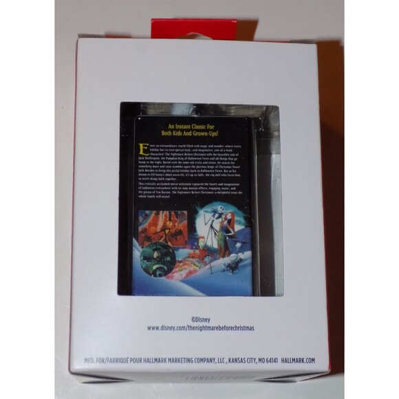 Hallmark Ornament (Disney Nightmare Before Christmas Retro Video Cassette Case) - Picture 4 of 6